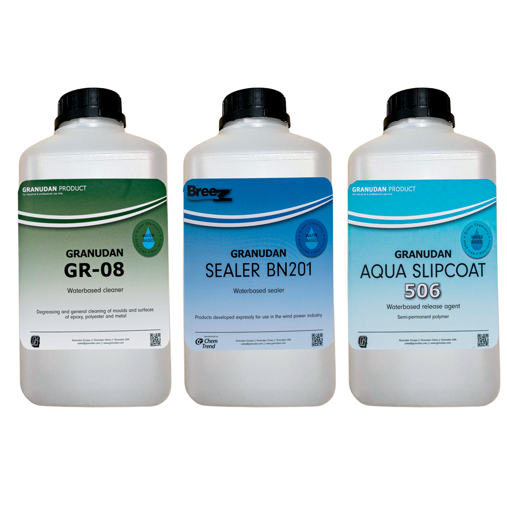 Vandbaseret-prove-pakker Water-based release agent system